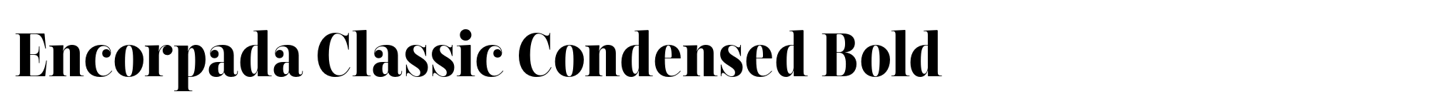 Encorpada Classic Condensed Bold image